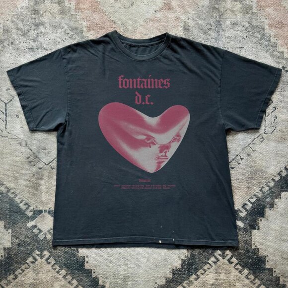 Comfort Colors Tops - Fontaines D.C. T-Shirt, Fontaines D.C. Concert Shirt music trendy tee black